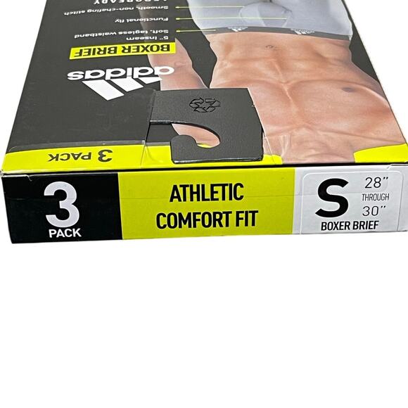 NWT Adidas Boxer Briefs Athletic Comfort Fit Sz Small - Picture 3 of 4